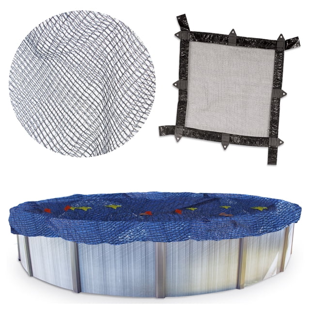 Swimline Hydrotools Leaf Net Winter Pool Cover for 21x43 Ft Above Ground Pools