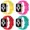 Yellow&Barbie powder&Red&duck green, variant on BXUXOHS (1/4Pack) Silicoen Sport Band for Apple Watch Bands 44mm 45mm 41mm 40mm 38mm 49mm 42mm Elastic Adjustable Wristbands Strap Accessories for iWatch Series Ultra 8 7 SE 6 5 4 3 2 1 Nike