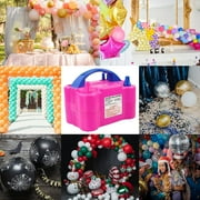 Electric Air Balloon Pump, Portable Dual Nozzle Electric Balloon Inflator for Party Wedding Decoration, 110V 600W Balloon Blower Pump Inflation