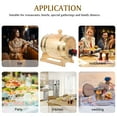thumbnail image 2 of Miangastore Baril à Vin en Bois avec Support pour Rangement Beige Aspect Rétro Matériau Bois Sûr et Robuste 0.8 L, 2 of 8