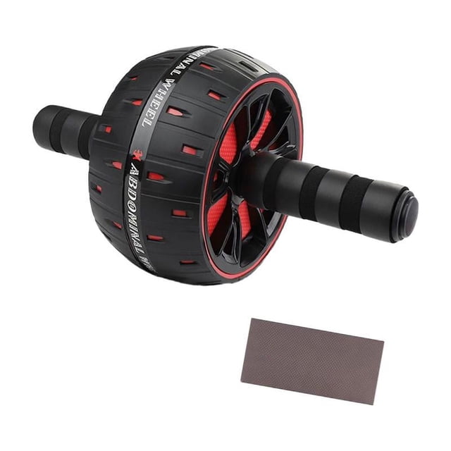 S SERENABLE Rouleau Abdominal Roue Noyau Entraînement Musculaire Professionnel Polyvalent Rouleau Abdominal Noir Rouge
