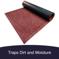 thumbnail image 4 of Ecomills Dirt Trapper Door Mat, Absorbent Indoor/Outdoor Entrance Mat, Low Profile, Rubber Backing, 24" x 36", Brown, 4 of 4