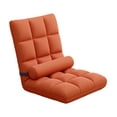 thumbnail image 4 of jifeng Floor Chair with Back Support Soft Comfortable Gaming Padded Lazy Sofa Chair Orange, 4 of 9
