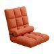 thumbnail image 4 of Silla de suelo plegable con respaldo para adultos y niños, ideal para apartamentos. Sillón cómodo y acolchado, moderno y reclinable. Sillas plegables. Naranja, 4 of 8
