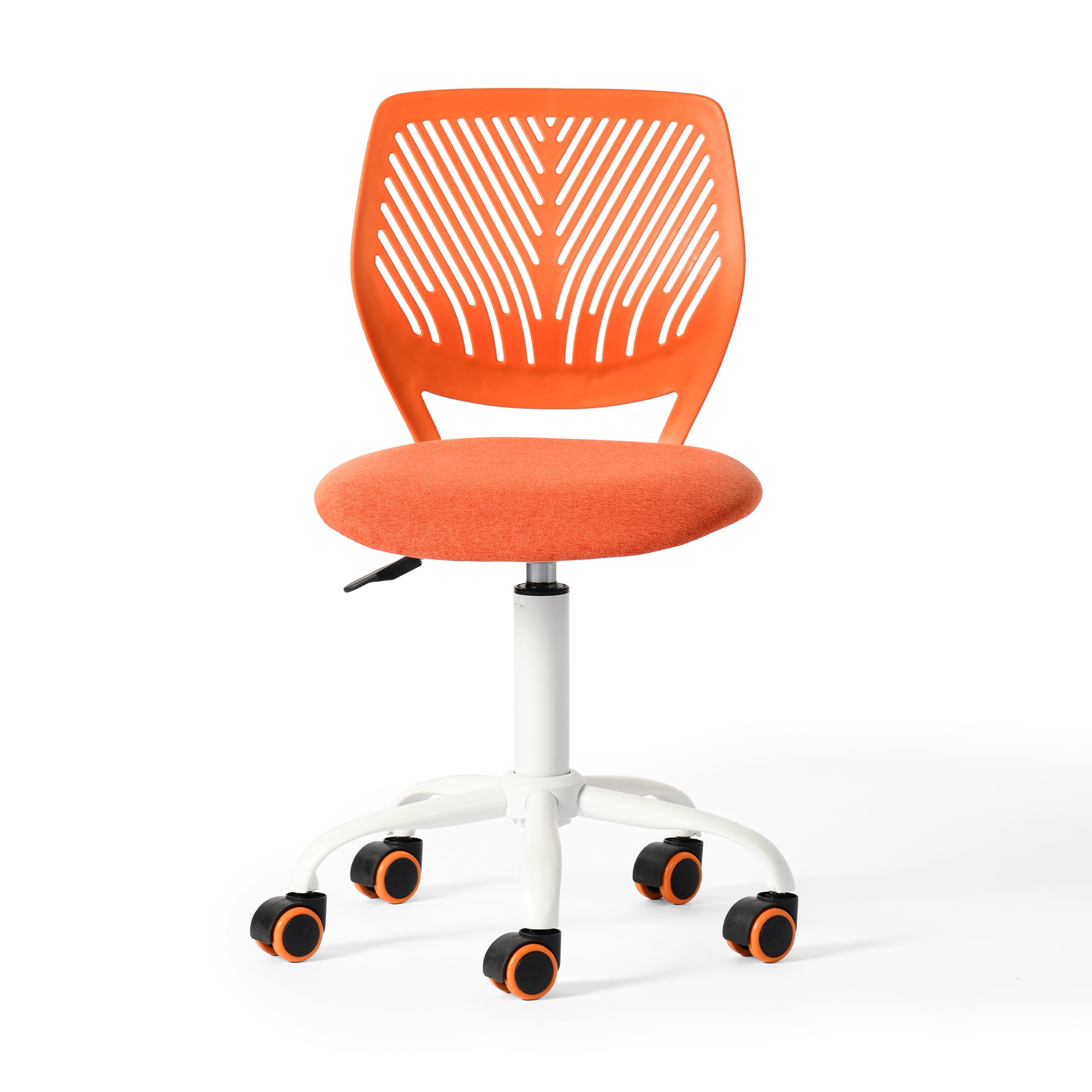 Homy Casa Adjustable Teen Desk Chair with Wheels, Swivel Office Chair with Mesh Back, Citrus POP