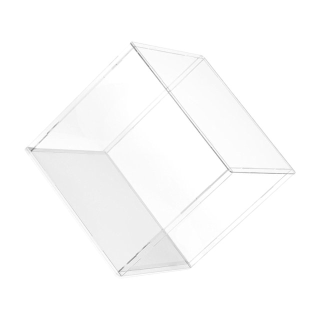 yingyy Clear Display Case Collection Showcase Container Dustproof Acrylic Display Stand For Figure Storage Solution Clear 20x20x20cm