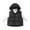 Black, variant on Mgmyaa Kids Hooded Sleeveless Winter Vest Boys Girls Fleece Lined Warm Puffer Gilet Outerwear For Ages 4-15 Years