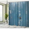 thumbnail image 5 of Ambesonne Rustic Shower Curtain, Distressed Worn Wooden Door, 69"Wx84"L, Sea Blue Beige, 5 of 5