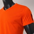 thumbnail image 5 of DHFJKG Men'S Casual T-Shirt Solid Color V Neck Short Sleeve Slim Fit Sport Tshirts Gym Jogger Everyday Outwork 2025 Summer Moisture-Wicking Tee Shirts, 5 of 9