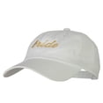 thumbnail image 2 of Glitter Bride Embroidered Unstructured Washed Cap - White OSFM, 2 of 5