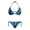 Blue Camo Tree Pattern, variant on Spandex Autumn Tree & Oak Leaf Camouflage Pattern Womens Two Piece Swimsuits, Plus Size Design Quick Drying Halter Bikini Set for Summer Holiday Pool