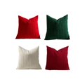 thumbnail image 2 of Textured Throw Pillow Covers Corduroy Cushion Cases for Sofa Living Room Bedroom Couch Interior Styling, 2 of 6