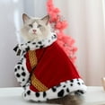 thumbnail image 2 of pet Serial Lux Fur Red Cat Dog Cloak for Halloween Costumes, King Queen Prince and Princess Cosplay- S, 2 of 3