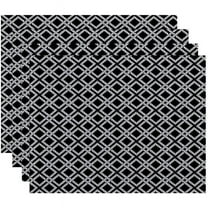 Simply Daisy 18" x 14" Rope Rigging Geometric Print Placemat