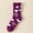 Purple, variant on Fuzzy Socks for Women Soft Comfy Cozy Fluffy Thick Winter Warm Fleece Slipper Socks Valentines Day Gifts for Her Wife Purple Pink One Size