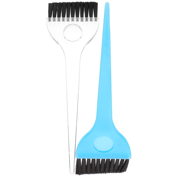 LOLIPPYY 2-Pack Hair Coloring Brushes with Comfortable Ergonomic Handles, Assorted Colors Hair Dye Tools for Salon and Home Use