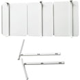 thumbnail image 5 of INTBUYING Mobile Handle Cart Storage Trolley Carbon Steel 3 Layers White, 5 of 8