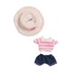 thumbnail image 2 of Ropa para muñecas de 6 pulgadas Hugo azul con sombrero y pantalones, 2 of 9