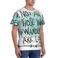 thumbnail image 5 of Rocae Not All Who Wander Are Lost1 for Men's Moisture-Wicking Crew Tee - T-Shirt for Sports, Outdoor Activities, and Casual WearSmall, 5 of 9