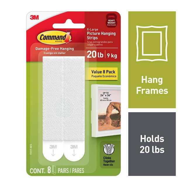 Command Picture Hanging Strips, 17217-8EF