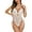White, variant on WTXUE Intimates | Womens Floral Lace Lingerie Mesh Lingerie Tight Rimless Strap Bodysuit | 1 Piece Black S