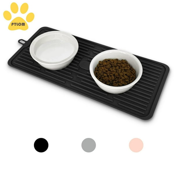 Ptlom Pet Placemat for Dog and Cat, Pet Mat for Prevent Food and Water