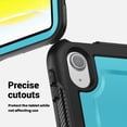 thumbnail image 3 of FJLBDE Case for iPad (A16) 11th Gen 2025/ iPad 10th Gen 10.9 Inch 2022 with 360 Rotating Stand, Shoulder Strap, Heavy Duty Shockproof Cover, Sky Blue, 3 of 7
