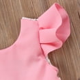 thumbnail image 4 of Vestido Para NiñAs Color SóLido Manga Voladora Encaje Bowknot Vestido De Fiesta Vestido De Princesa XBTCLXEBCO Rosado;12-18Meses, 4 of 6
