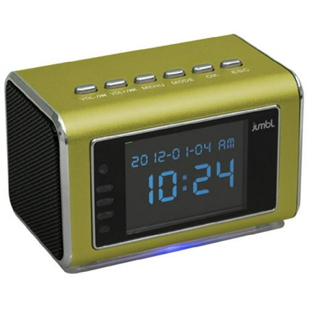 Jumbl Mini Hidden Spy Camera Radio Clock w/Motion Detection - Green