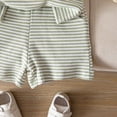thumbnail image 6 of NOLDARES Toddler Baby Summer Outfits Crew Neck T-shirt+Striped Shorts with Pockets Boy Casual Clothing Set 1-6 Years Blazer,18-24 M, 6 of 9