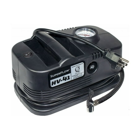 - SuperFlow HV41 2 Amp 120 Volt Electric Corded Tire Air Compressor with Gauge