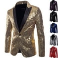 thumbnail image 4 of SUNSIOM Blazer à Manches Longues Costume Veste Décontractée Manteau Haut Vêtement d'Extérieur Mariage Fête, 4 of 6