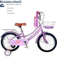 thumbnail image 2 of Bicicleta Infantil Bluelander Rodada 16 Morado, 2 of 6