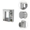 thumbnail image 3 of Dtwnek Single Door Wall Cabinet with Mirror and 5 Internal Shelves, , White, 3 of 7