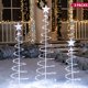 thumbnail image 1 of Paquete de 3 decoraciones navideñas en espiral para árboles al aire libre, 218 decoraciones de luces LED para árboles de Navidad, luz navideña para patio con, 1 of 6