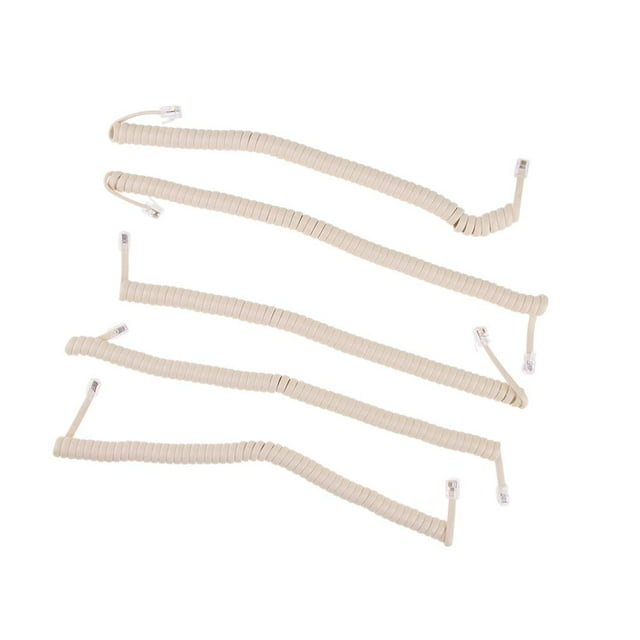 5x Câble Téléph Câble de Combiné Spirale à 6.56ft 2