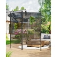 thumbnail image 1 of Outdoor Privacy Screen – Freestanding Decorative Panel – Waterproof & Durable – PE Coated Metal Frame – Garden & Patio – 90x180cm, 1 of 6