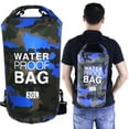 thumbnail image 4 of Sac de Surf Sac Étanche pour Kayak en Plein Air Natation Sac de Rangement Sac de Compression Bleu 20L, 4 of 5