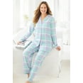 thumbnail image 6 of Dreams & Co. Plus Size Petite Classic Flannel Pajama Set, 6 of 6