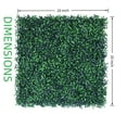 thumbnail image 3 of 12 Pieces 20" x 20" Artificial Grass Wall Backdrop Panels UV-Anti Greenery Boxwood Panels for Indoor Outdoor Green Wall Decor & Ivy Fence Covering Privacy,Artificial Hedge Green Wall, 3 of 5