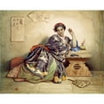 thumbnail image 3 of Dominique Louis Papety 24x20 Black Modern Framed Museum Art Print Titled - A Chinese Girl (C. 1841 - 1849), 3 of 5