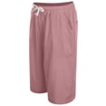 thumbnail image 5 of Bmisegm Womens Summer Shorts Casual Cropped Elastic Waist Solid Color Everyday Bottoms Shorts Women Light Pink L, 5 of 9