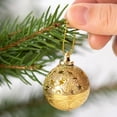 thumbnail image 5 of CuiLiyq 12Pcs Christmas Balls Ornaments, 1.6 Inch Hanging Balls, Shatterproof Plastic Decorative Hanging Ornaments, Baubles for Xmas Tree Party Wreath Decoration (Gold), 5 of 9