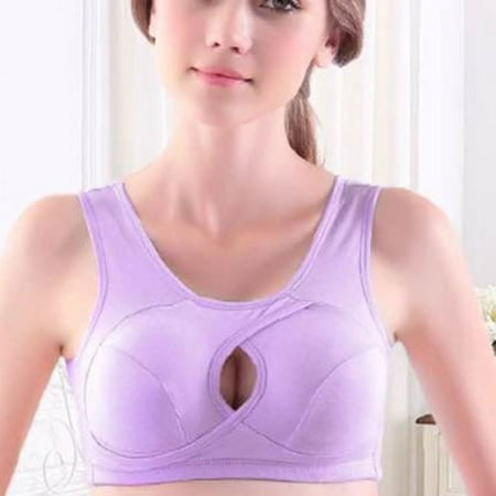 

Sports Bras Padded Seamless Backless for Yoga Gym Workout Fitness Women Vest Bras M