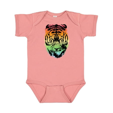 

Inktastic Tiger with Gradient Sunset with Palm Trees Gift Baby Boy or Baby Girl Bodysuit