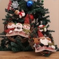 thumbnail image 3 of Santa Snowman Xmas Decorations Handcrafted Cartoon Plush Doll Pendants for Room Display, 3 of 5