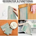 thumbnail image 7 of SKYSONIC 4 PCS Kitchen Dish & Tea Towels, Blue and Green Watercolor Reusable Cloths for Cooking and Drying Dishes for Home Kitchen Cleaning, 28"x18", 7 of 7
