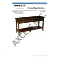 thumbnail image 4 of Allora Wood 60" Transitional Console Sofa Table in Brunette Brown, 4 of 18