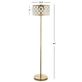 thumbnail image 3 of JONATHAN Y Elizabeth 60" Crystal/Metal LED Floor Lamp, Brass Gold/Clear, JYL9000A, 3 of 5