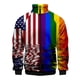 thumbnail image 4 of Chaqueta con cremallera y estampado 3D de arcoíris LGBT para hombre y mujer, sudadera de moda para primavera y otoño, tops cómodos, abrigo de calle, ropa para hombre, 4 of 5